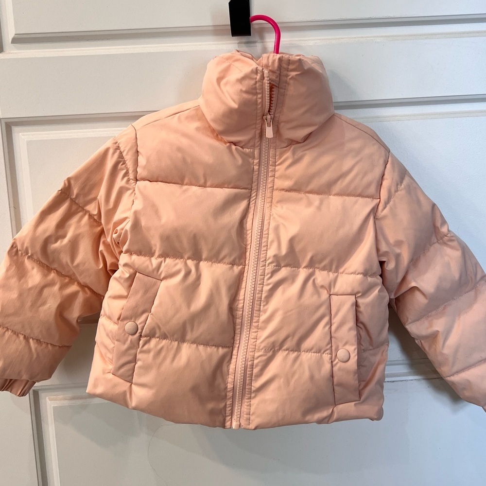 Art class target brand peach toddler Puffer so cute and warm size 4/5
